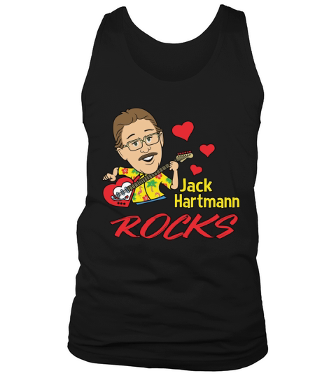 Official Jack Hartmann rocks shirt Tank Top Unisex