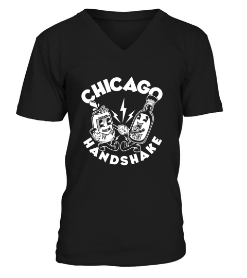 CHICAGO HANDSHAKE V-Neck T-shirt