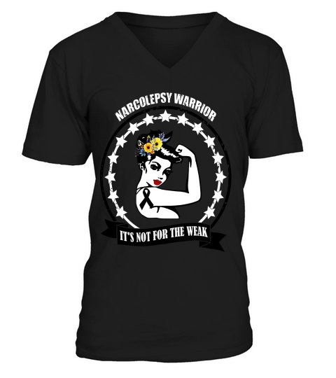Gift Narcolepsy Warrior Awareness Christmas Support T-shirt V-Neck T-shirt