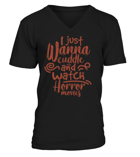 Horror Film Womens T-Shirt V-Neck T-shirt