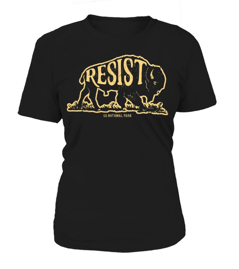 Alt Us National Park Resist Service Bison Vintag 4 T-shirt Women's T-Shirt