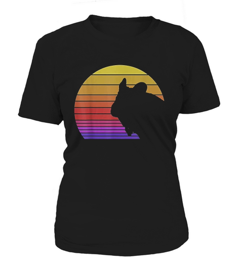 Retro Style Chinchilla Silhouette Vintage Gifts Women's T-Shirt