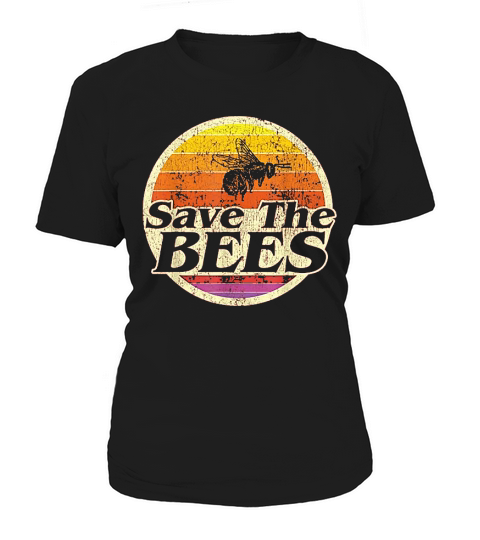 Save Bees Women Men Vintage Retro Distressed Women's T-Shirt