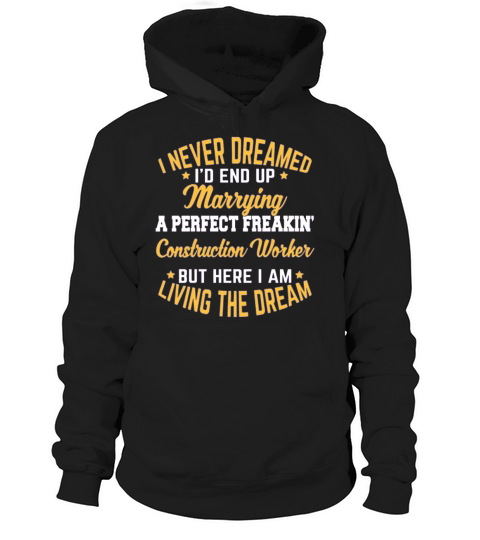 Construction Worker Gift Marrying Engagement ironworker Hoodie Unisex