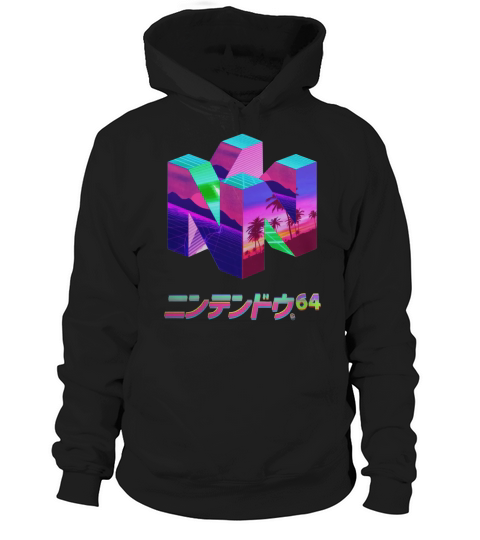 NINTENDO 64 VAPORWAVE N64NINTENDO64 CONSOLE GAME VAPORWAVE VAPOR VAPE WAVE RETRO Hoodie Unisex