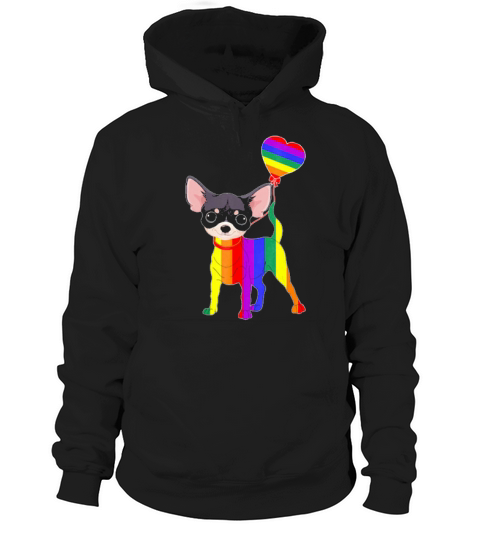 Rainbow Chihuahua Unicorn Pride Lgbt Gay Lesbian Hoodie Unisex