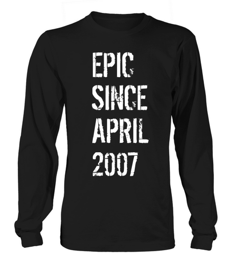 12 Year Old Gift For Boys Girls Born April 2007 Long sleeved Unisex