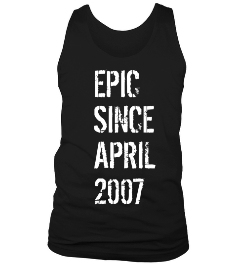 12 Year Old Gift For Boys Girls Born April 2007 Tank Top Unisex
