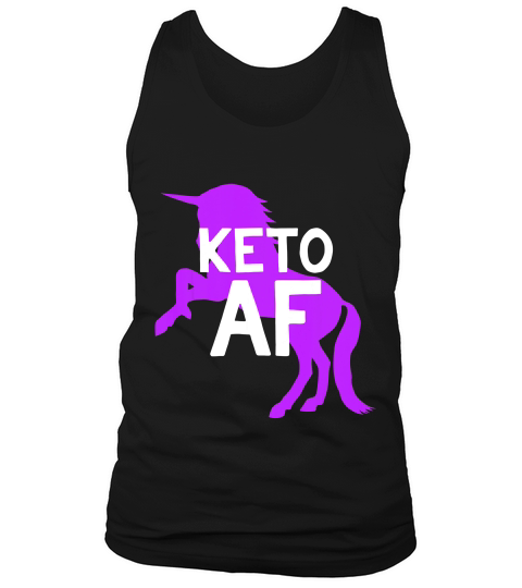 Keto Af Unicorn Funny Keto T-shirt Tank Top Unisex