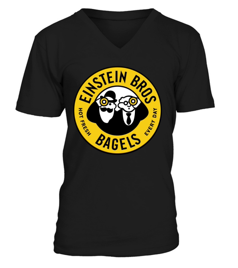 Every Day Einstein Bagels V-Neck T-shirt