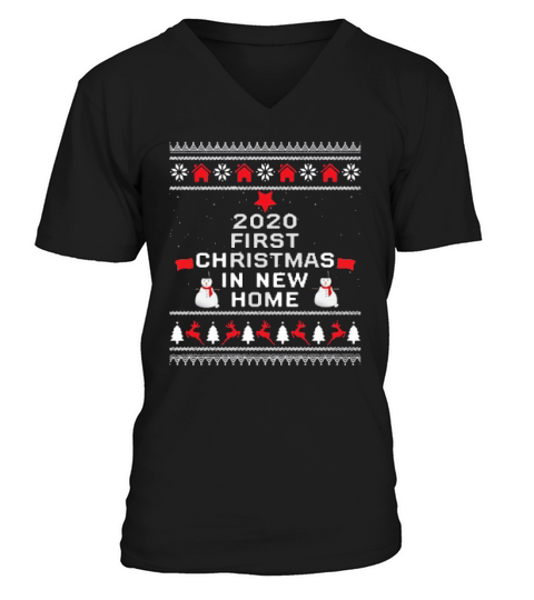 First Christmas  In New 2020 V-Neck T-shirt