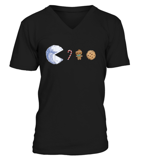 Funny Christmas Boys Snowball V-Neck T-shirt