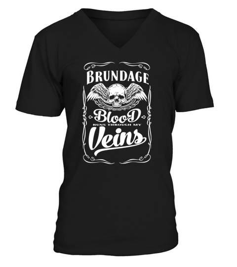 Funny Vintage Style Tshirt for Brundage V-Neck T-shirt