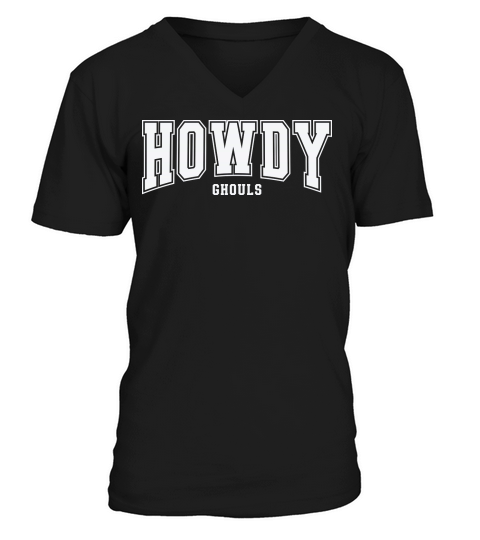 HowdyGhoulsWhite V-Neck T-shirt