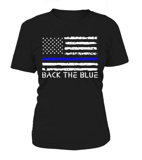 Back The Blue Thin Line Women's T-Shirt