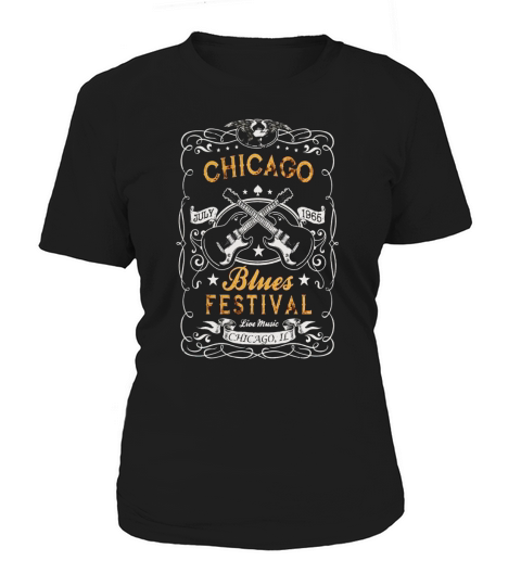 Chicago Blues Festival Blues Guitar T-Shirt Women's T-Shirt