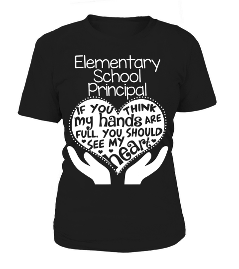Elementary School Principal Heart T Shirt Teacher Group Gift Women's T-Shirt