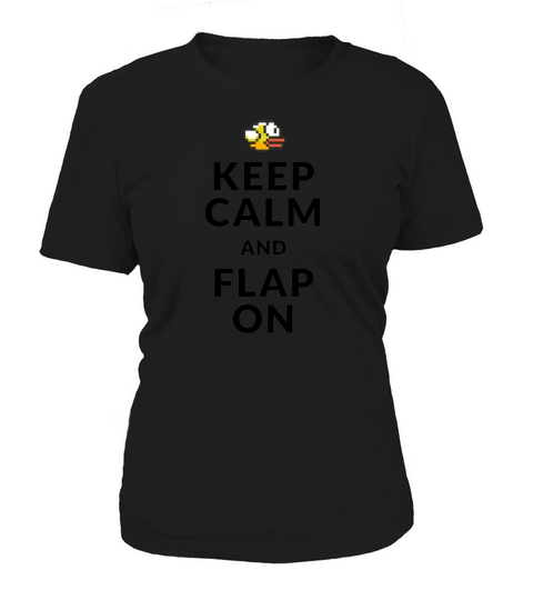 Flappy Bird T Shirts   Keep Calm and Flap On Women's T-Shirt