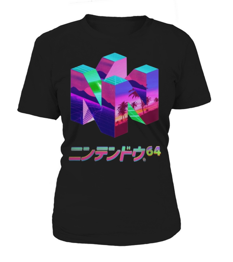 NINTENDO 64 VAPORWAVE N64NINTENDO64 CONSOLE GAME VAPORWAVE VAPOR VAPE WAVE RETRO Women's T-Shirt