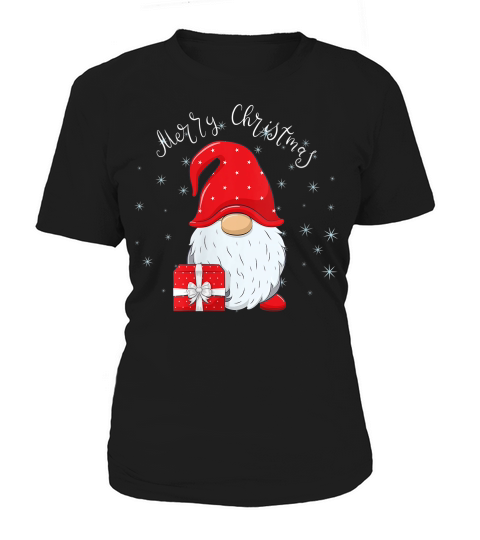Womens Santa Claus Garden Gnome Merry Christmas Boys Women's T-Shirt