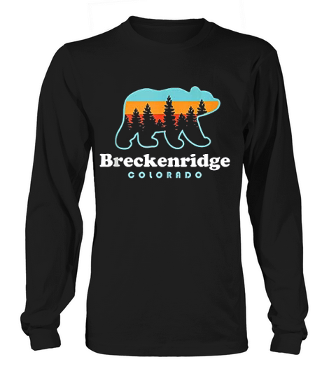 Breckenridge Colorado Bear Mountains Long sleeved Unisex