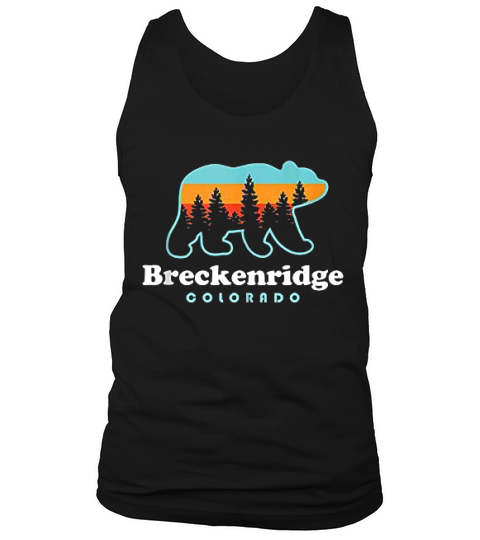Breckenridge Colorado Bear Mountains Tank Top Unisex