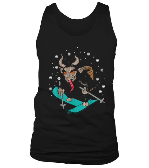 Krampus Skiing Ski Skier Christmas Horror Tank Top Unisex