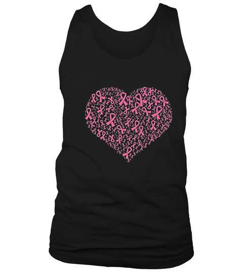 Pink Heart Bc Awareness Tank Top Unisex