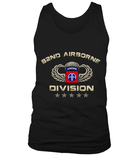 US Army 82nd AIRBORNE Division Veteran Vintage Tank Top Unisex