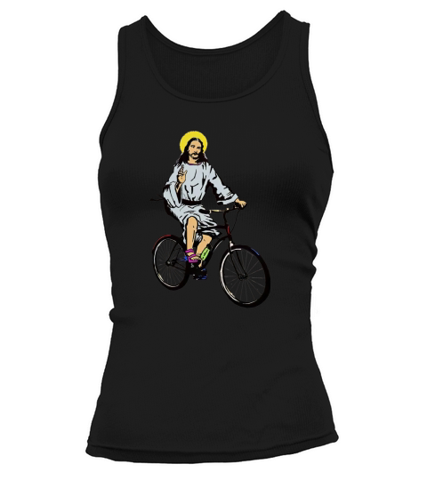 Christ on a bike T-Shirt Tank top Woman