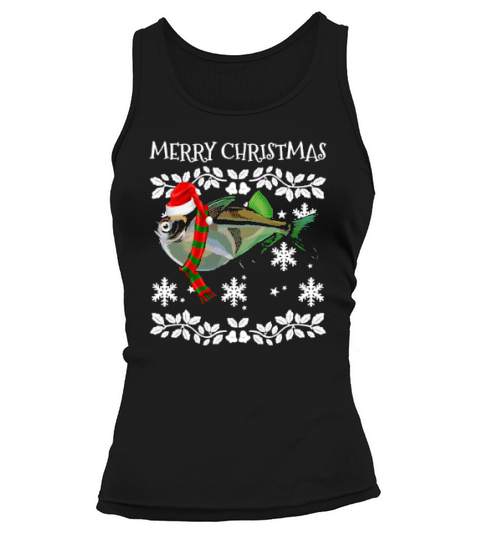 Fish Merry Christmas Ornament Hatchetfish Ugly Xmas Tank top Woman