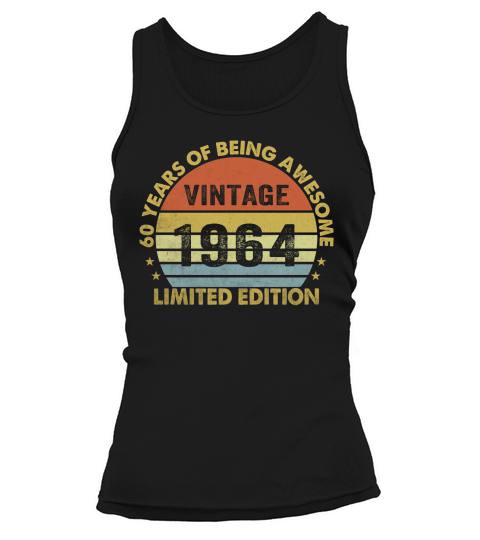 Vintage 1964 Limited Edition 60th Birthday Tank top Woman