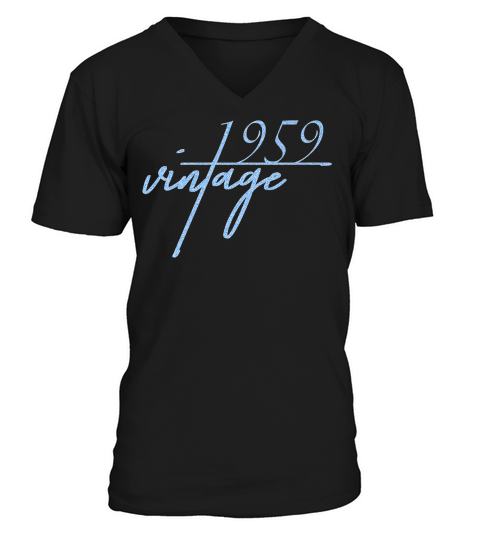 60th Birthday Gift For Men And Women Vintage 1959 V-Neck T-shirt