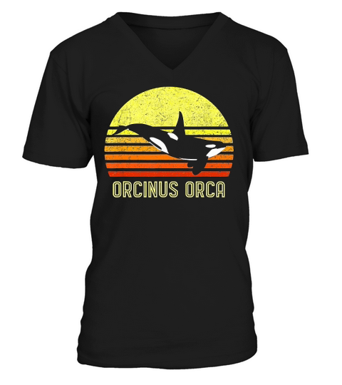 Dolphin Vintage Orca V-Neck T-shirt
