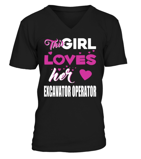EXCAVATOR OPERATOR V-Neck T-shirt