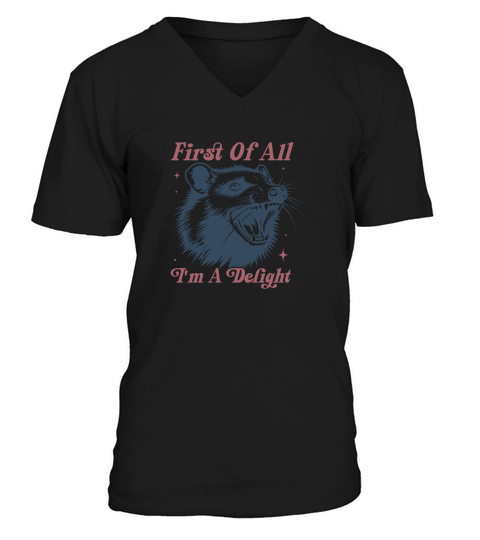 First of All Im a Delight V-Neck T-shirt