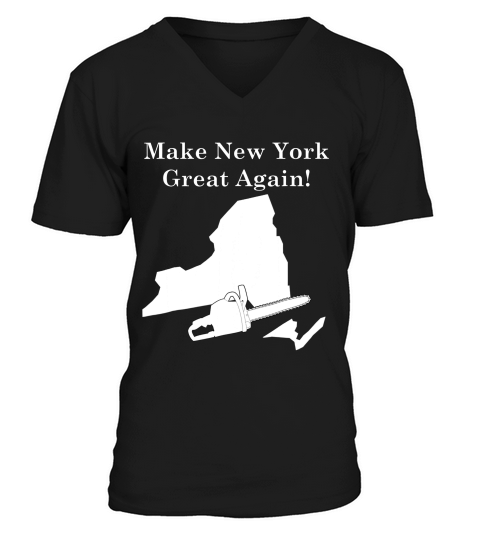 Make New York Great Again For Supporting 2 State T-shirt V-Neck T-shirt