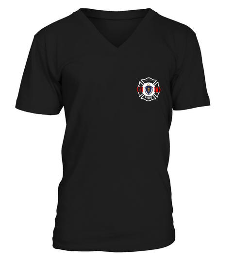 Massachusetts Fire Department Firefighters Fireme T-shirt V-Neck T-shirt