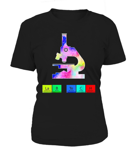 Lab Tech Microscope Watercolor Art Women's T-Shirt