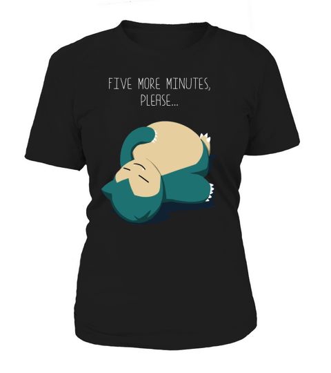 Snorlax Five More Minutes Please Mens Women's T-Shirt