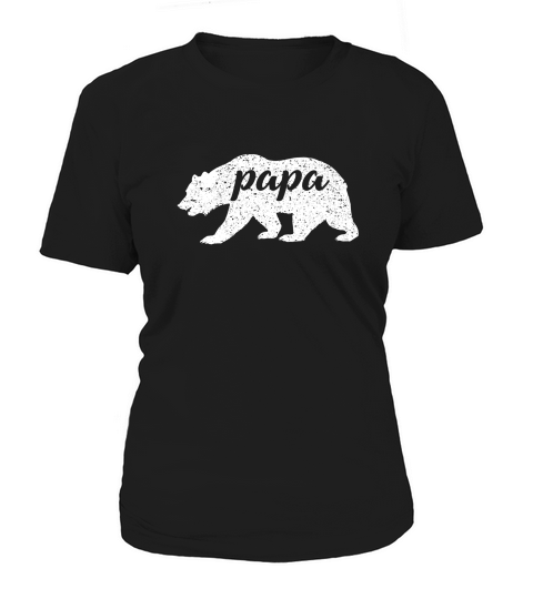 Vintage Papa Bear Dad Gift Women's T-Shirt