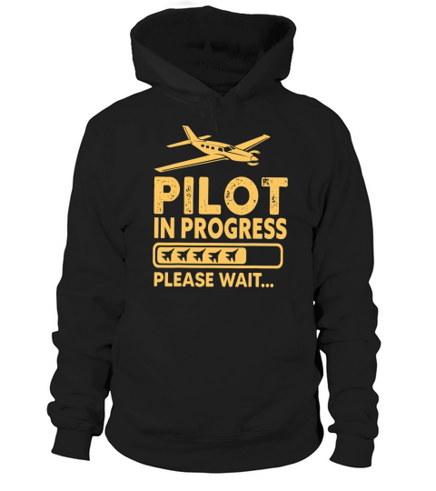 Kids Pilot In Progress Future pilot Airplanes Hoodie Unisex