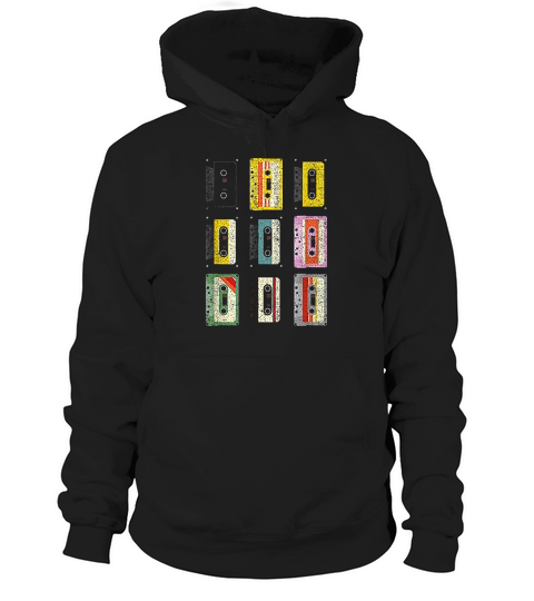 Vintage Set Of Cassettes Tape Classic Mixtapes 80s 90s Hoodie Unisex