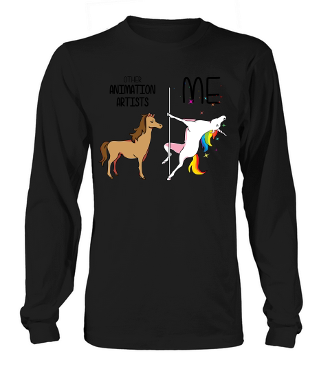 O-ther Animation Artists  - Funny Unicorn Job Title Long sleeved Unisex