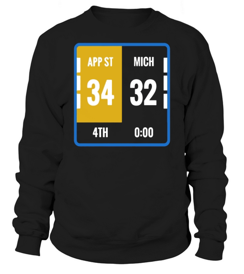 Appalachian Michigan Scoreboard Football Sweatshirt Unisex