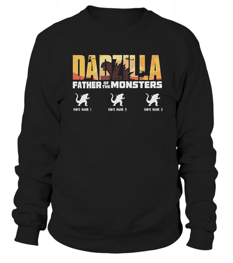 Dadzilla Father Of The Monsters Vintage Sweatshirt Unisex
