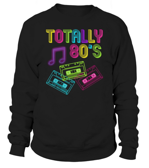 Totally 80s Neon Music Sweatshirt Unisex