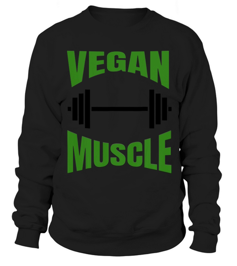 Vegan Muscle Weight Lighting T Shirt With Bar Gym Gift Tee Sweatshirt Unisex