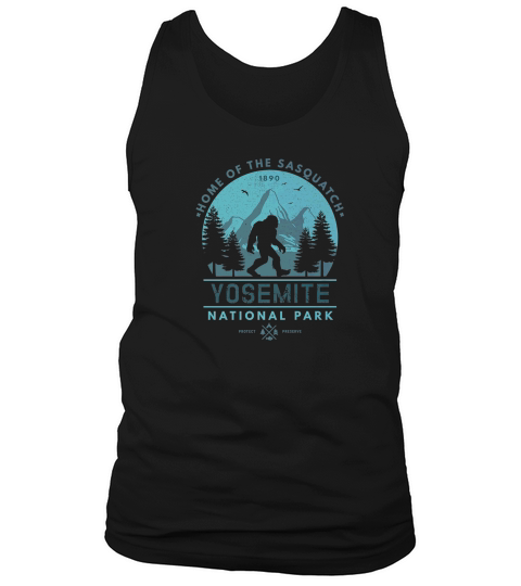 Bigfoot Yosemite National Park California Sasquatch Tank Top Unisex