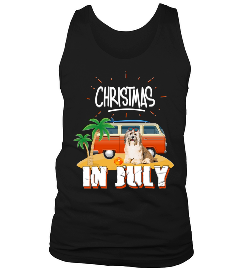 Christmas In July Havanese With Sunglasses Summer Funny Gift Tank Top Unisex